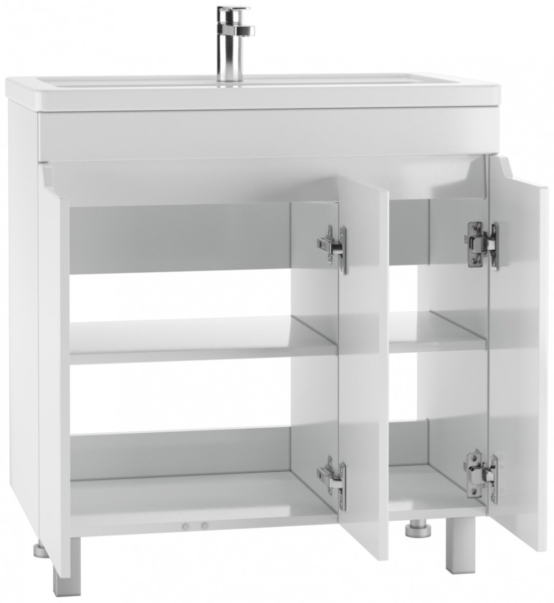 Тумба с раковиной KABINKA.KZ Адай, 76.8x79x43.5 см, белый