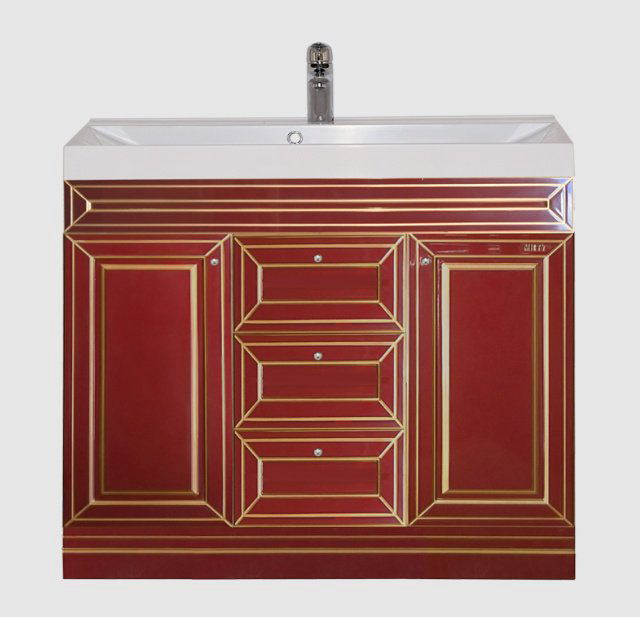Тумба с раковиной KABINKA.KZ СО000003994, 87x82.5x45 см, бордовый купить,NaN