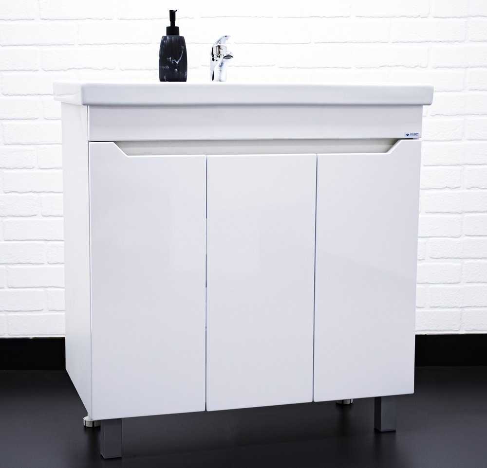 Тумба с раковиной KABINKA.KZ Адай, 76.8x79x43.5 см, белый