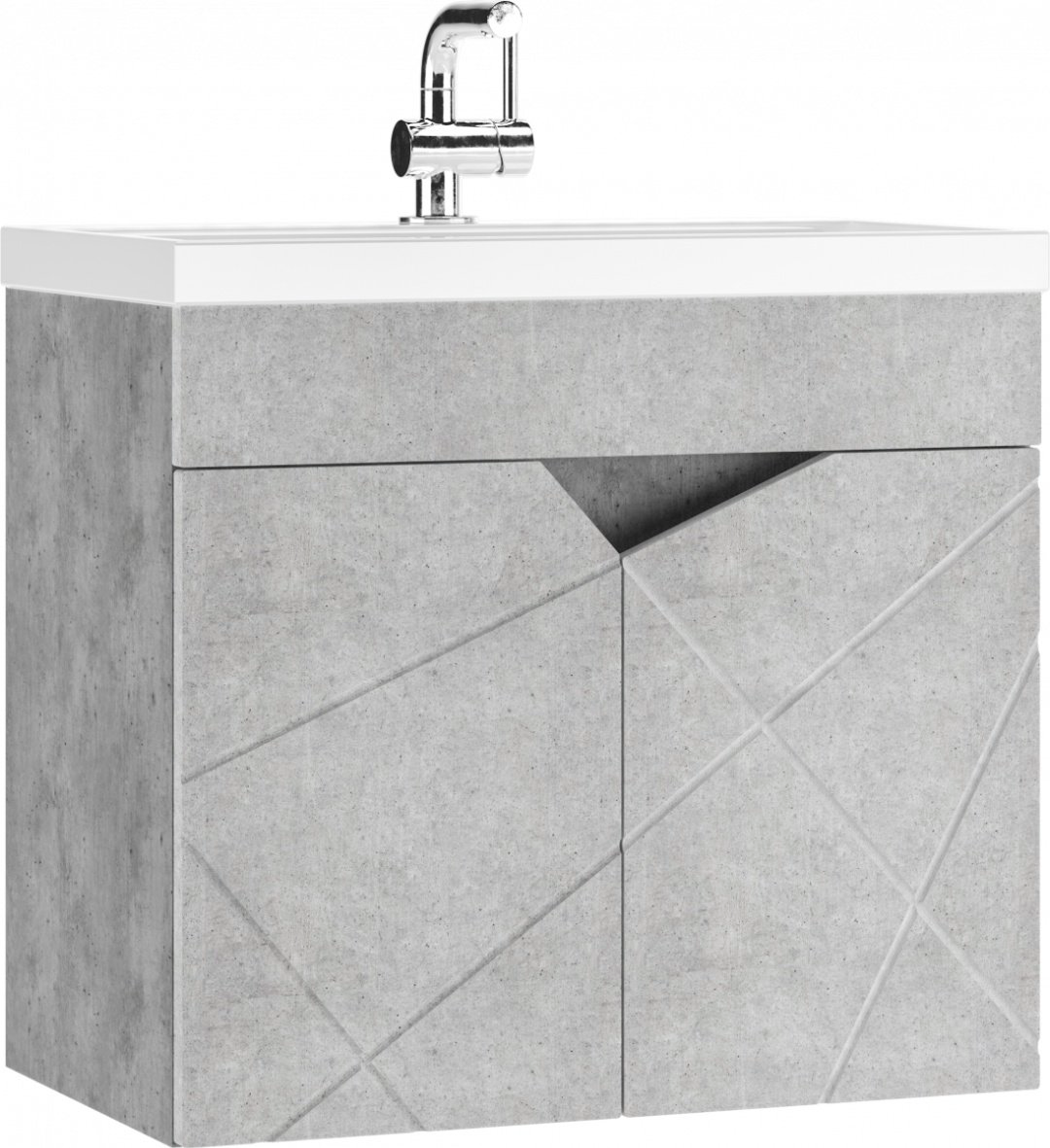 Тумба с раковиной Kabinka.kz Байтерек 59x52x35.5см серый купить,NaN