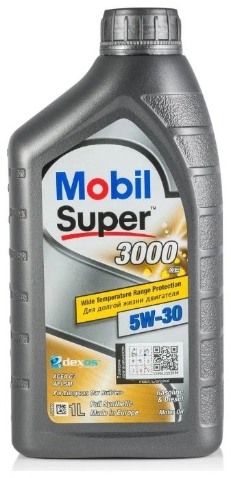 Моторное масло Синтетическое MOBIL Super 3000 XE 5W-30 1 л купить,NaN