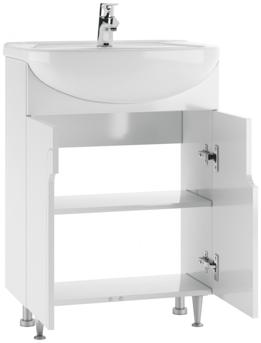 Тумба с раковиной Kabinka.kz Адай 59.2x82x30.1см белый купить,NaN