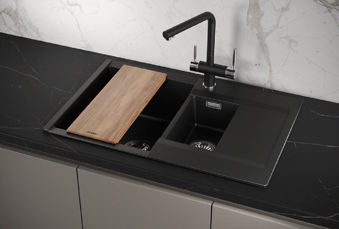 Кухонная мойка GRANULA ESTETICA ES-7808 врезная 78х50х22 см, искусственный камень