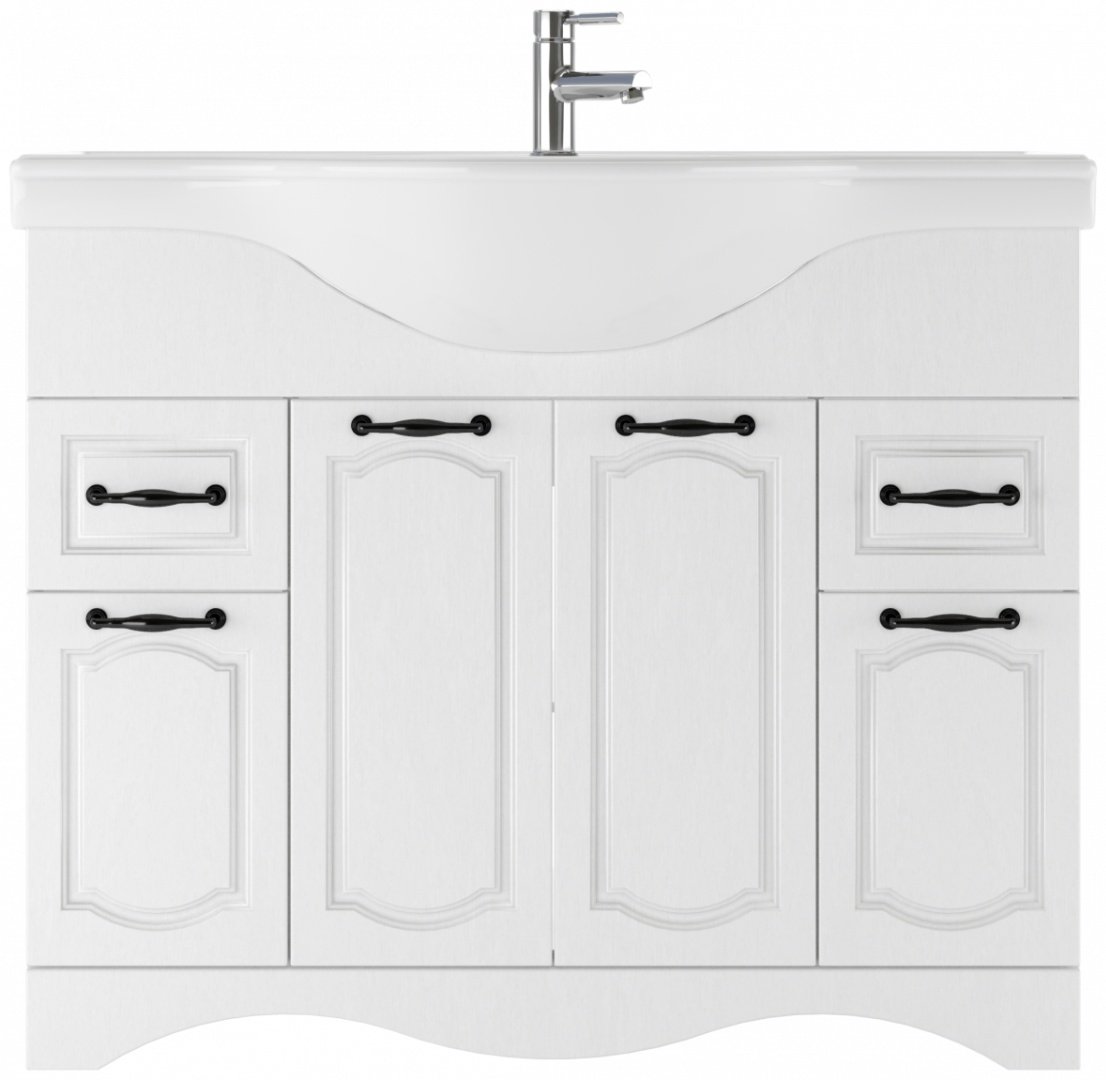 Тумба с раковиной KABINKA.KZ Байтерек, 101.8x83x33.6 см, белый