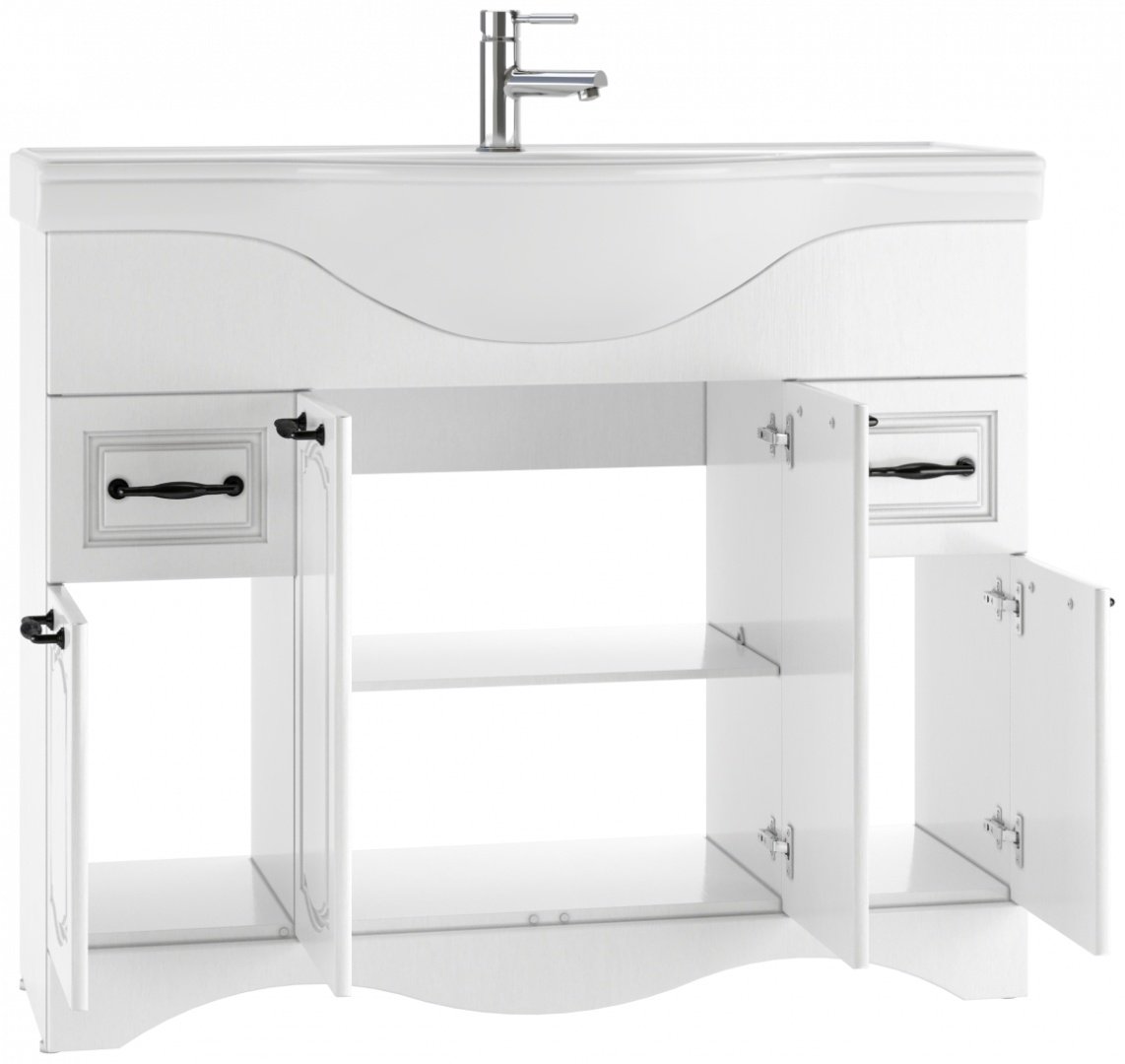 Тумба с раковиной KABINKA.KZ Байтерек, 101.8x83x33.6 см, белый