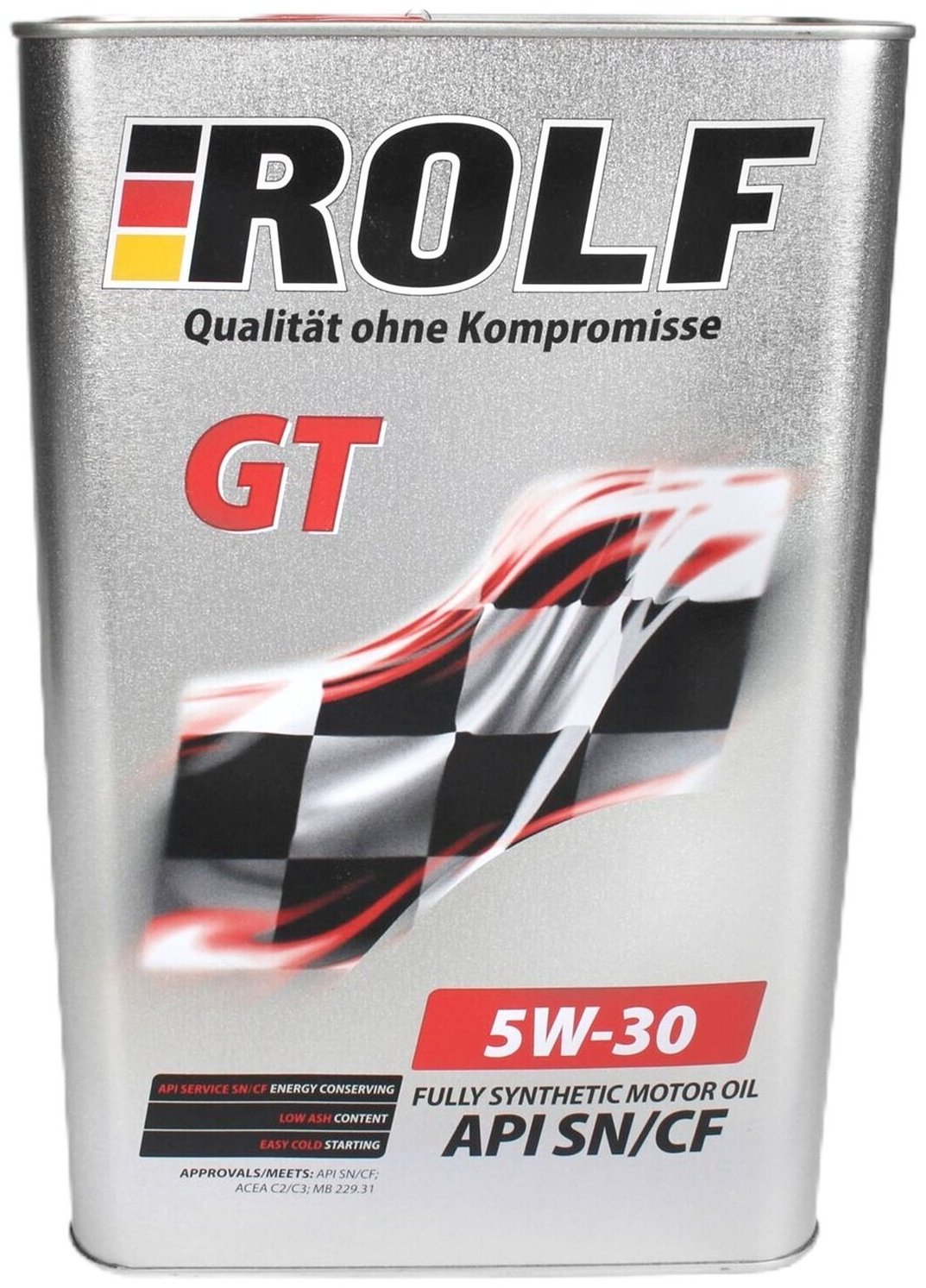 Моторное масло Синтетическое Rolf GT C3 5W-30 4 л