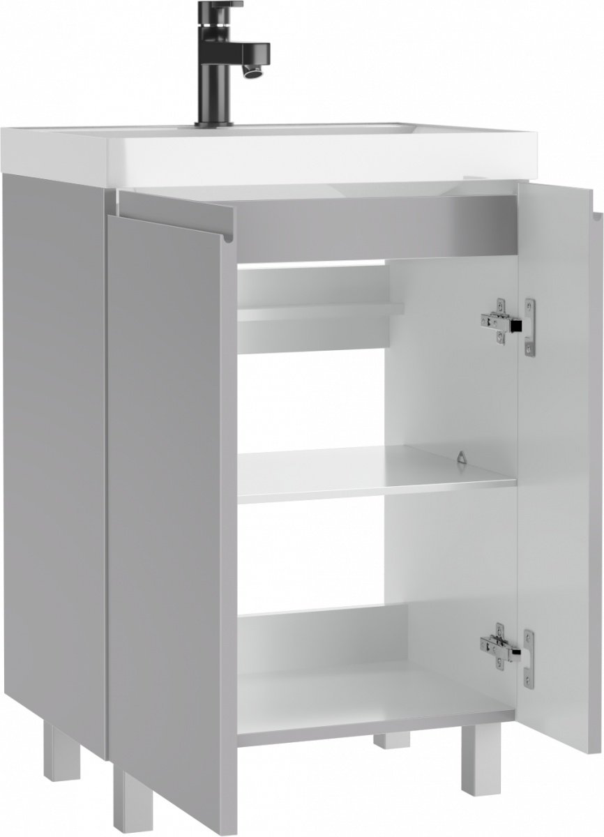 Тумба с раковиной Kabinka.kz Байтерек 58.8x82x44.5см светло-серый купить,NaN