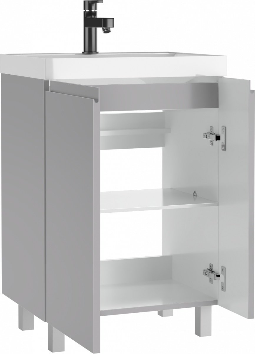 Тумба с раковиной Kabinka.kz Байтерек 58.8x82x44.5см светло-серый купить,NaN