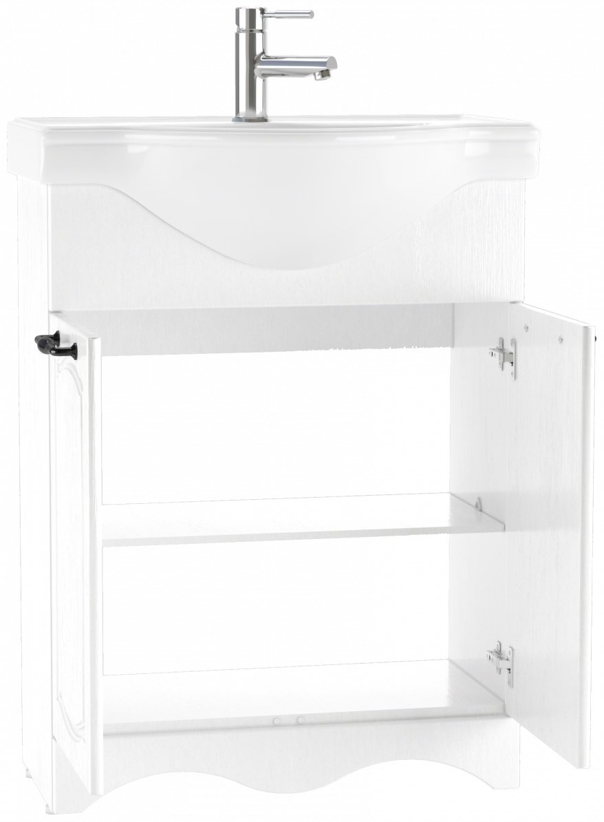Тумба с раковиной KABINKA.KZ Байтерек, 62.4x83x29.8 см, белый