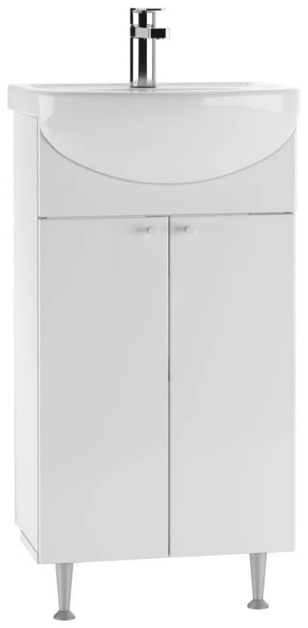 Тумба с раковиной KABINKA.KZ &#34;Элегия 45&#34; Промо, 42.9x82x25.3 см, белый