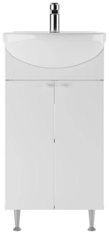 Тумба с раковиной KABINKA.KZ &#34;Элегия 45&#34; Промо, 42.9x82x25.3 см, белый