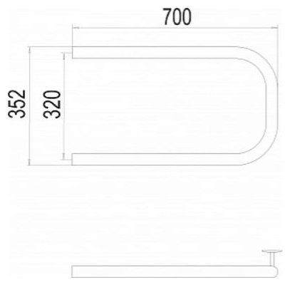 Полотенцесушитель TERMINUS водяной 4620768881572, M-образный 70x32 см купить,NaN