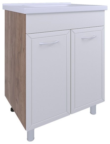 Тумба с раковиной AVK Рита, 2 Двери, 70x70x45 см, белый, коричневый купить,NaN