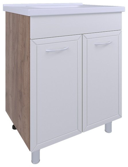 Тумба с раковиной AVK Рита, 2 Двери, 70x70x45 см, белый, коричневый купить,NaN