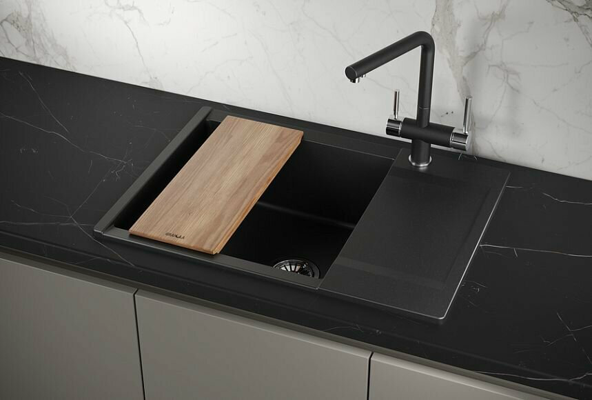 Кухонная мойка GRANULA ESTETICA ES-7003 врезная 70х50х20 см, кварцевый песок купить,283500