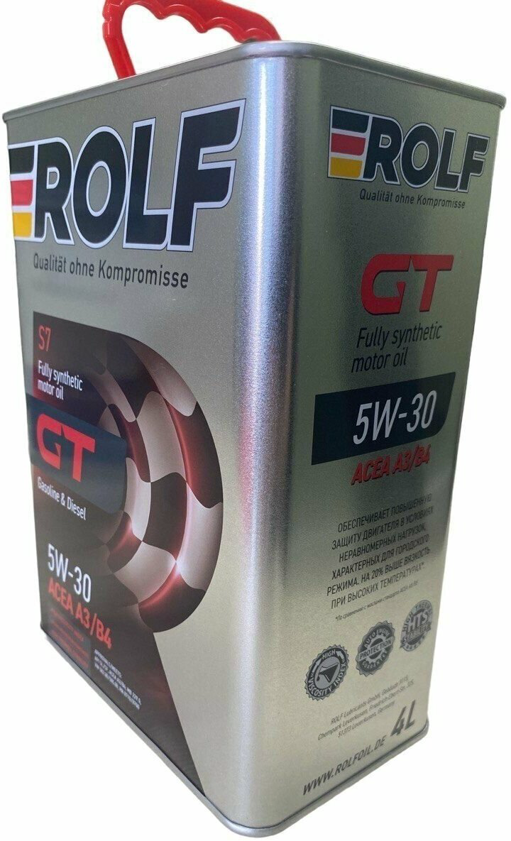 Моторное масло Синтетическое Rolf GT C3 5W-30 4 л купить,23700
