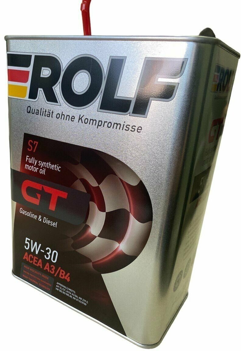 Моторное масло Синтетическое Rolf GT C3 5W-30 4 л купить,0