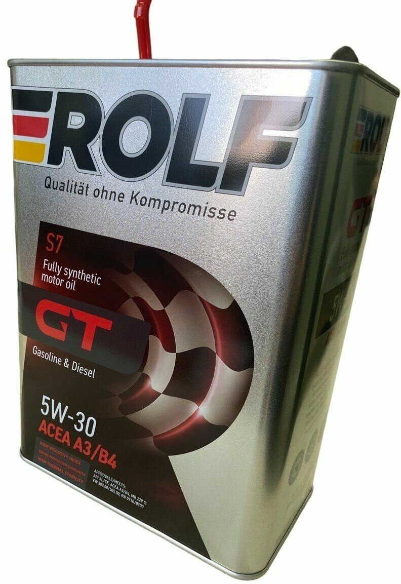 Моторное масло Синтетическое Rolf GT C3 5W-30 4 л купить,23700
