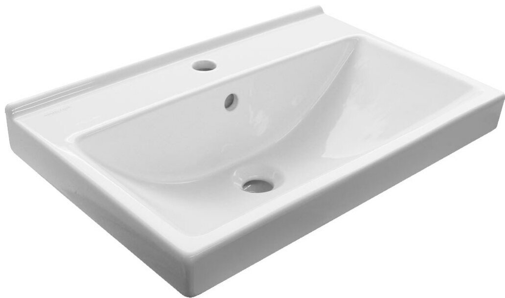 Тумба с раковиной KABINKA.KZ UNO 60 DU1506T, 57x82x38 см, белый, коричневый купить,NaN