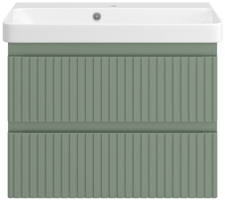 Тумба с раковиной Brevita Victory 70x49x37 см зеленый купить,NaN