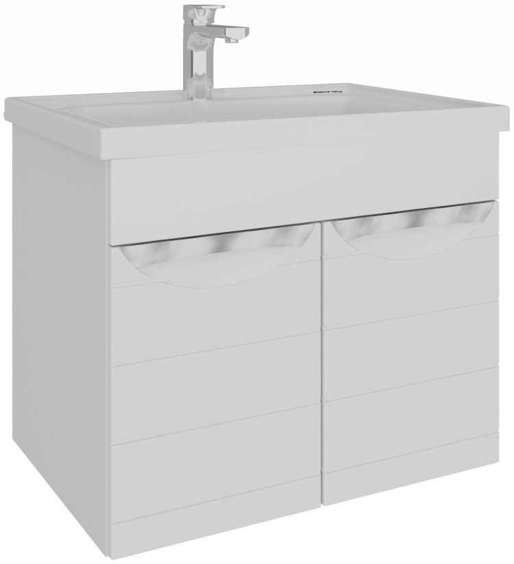Тумба с раковиной AVK Вероника 80x52x45см белый купить,NaN