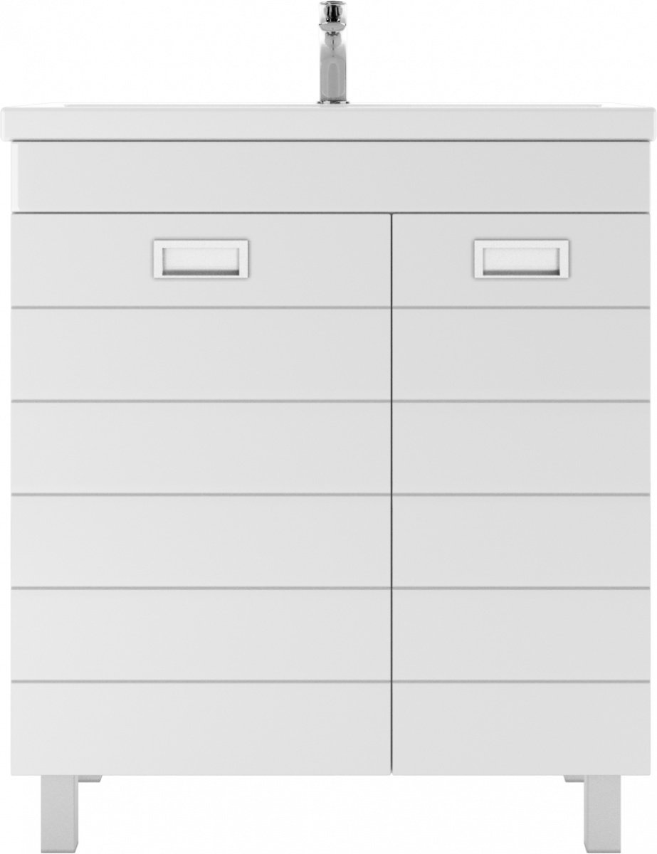 Тумба с раковиной KABINKA.KZ &#34;Elen 75&#34; Cube , 72.6x82x44 см, белый