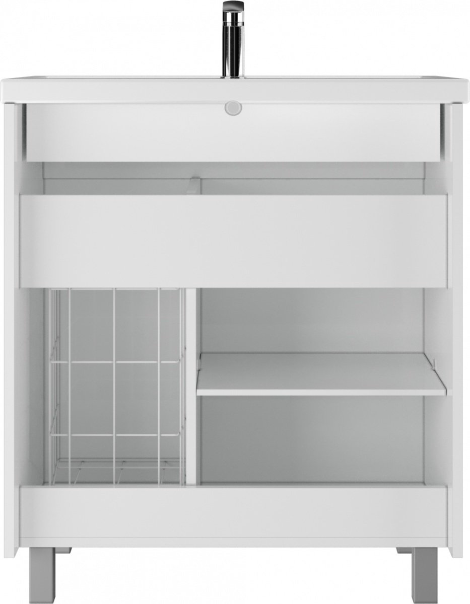 Тумба с раковиной KABINKA.KZ "Elen 75" Cube , 72.6x82x44 см, белый купить,NaN