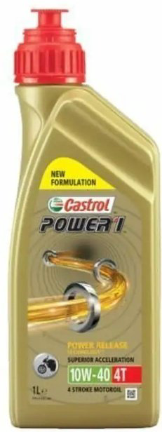 Моторное масло Полусинтетическое Castrol Power 1 4T 10W-40 1 л купить,NaN