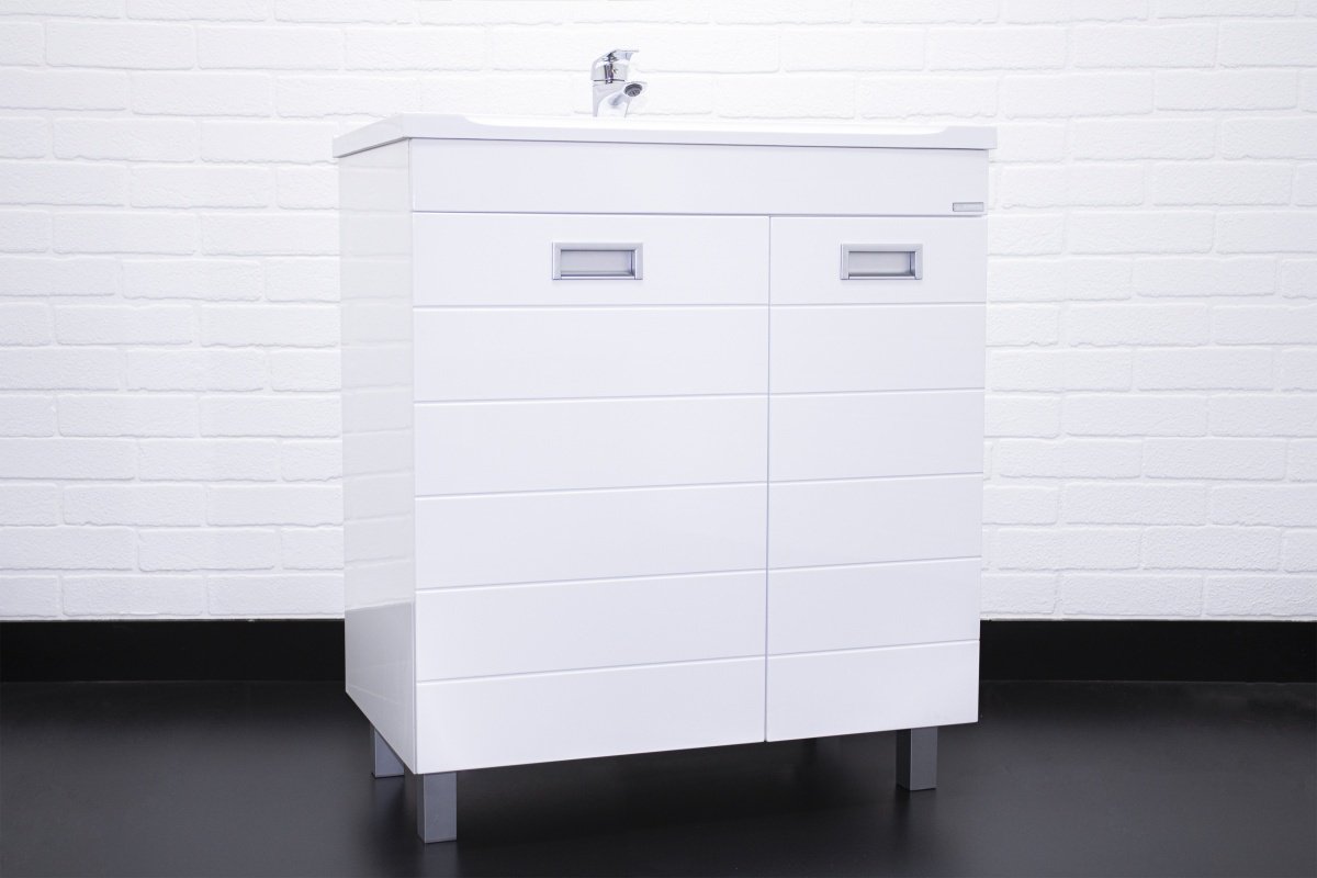 Тумба с раковиной KABINKA.KZ "Elen 75" Cube , 72.6x82x44 см, белый купить,NaN