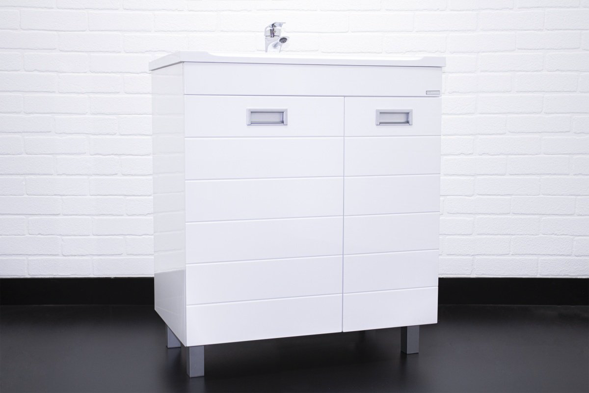 Тумба с раковиной KABINKA.KZ "Elen 75" Cube , 72.6x82x44 см, белый купить,NaN