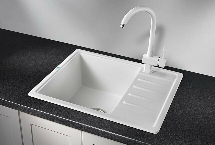 Кухонная мойка GRANULA 5803 врезная 58х50х20 см, кварцевый песок купить,157800