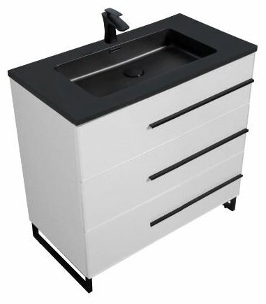 Тумба с раковиной Bella-T75 75x77.5x48 см белый купить,NaN