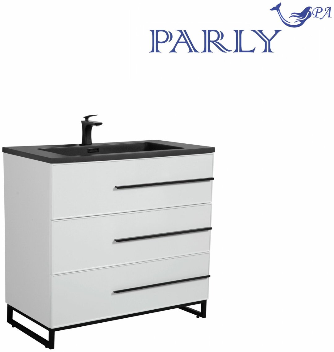 Тумба с раковиной Bella-T75, 75x77.5x48 см, белый