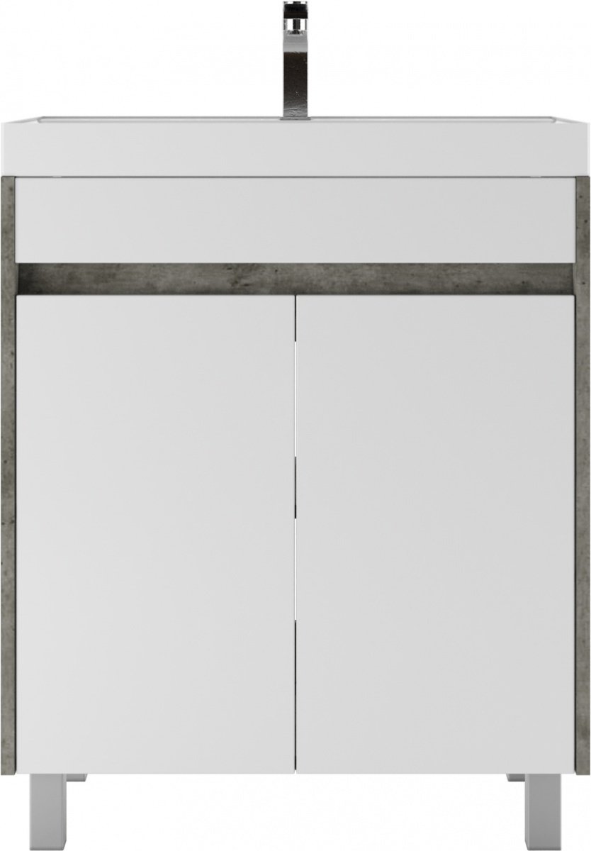 Тумба с раковиной KABINKA.KZ Байтерек, 69x79.9x44.5 см, белый, серый купить,NaN