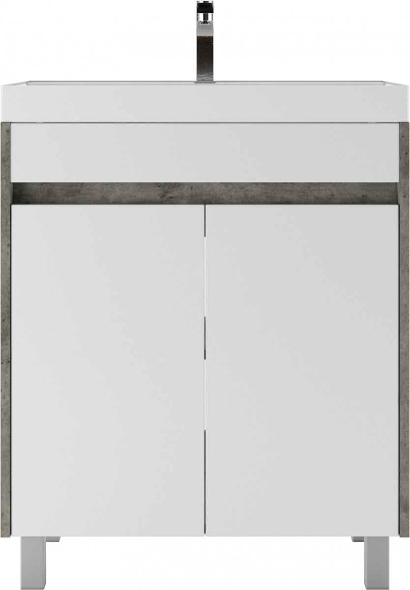 Тумба с раковиной KABINKA.KZ Байтерек, 69x79.9x44.5 см, белый, серый купить,NaN