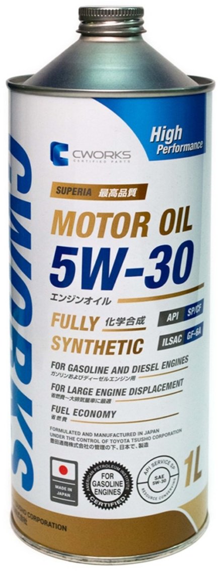Моторное масло Синтетическое CWORKS Superia 5W-30 1 л