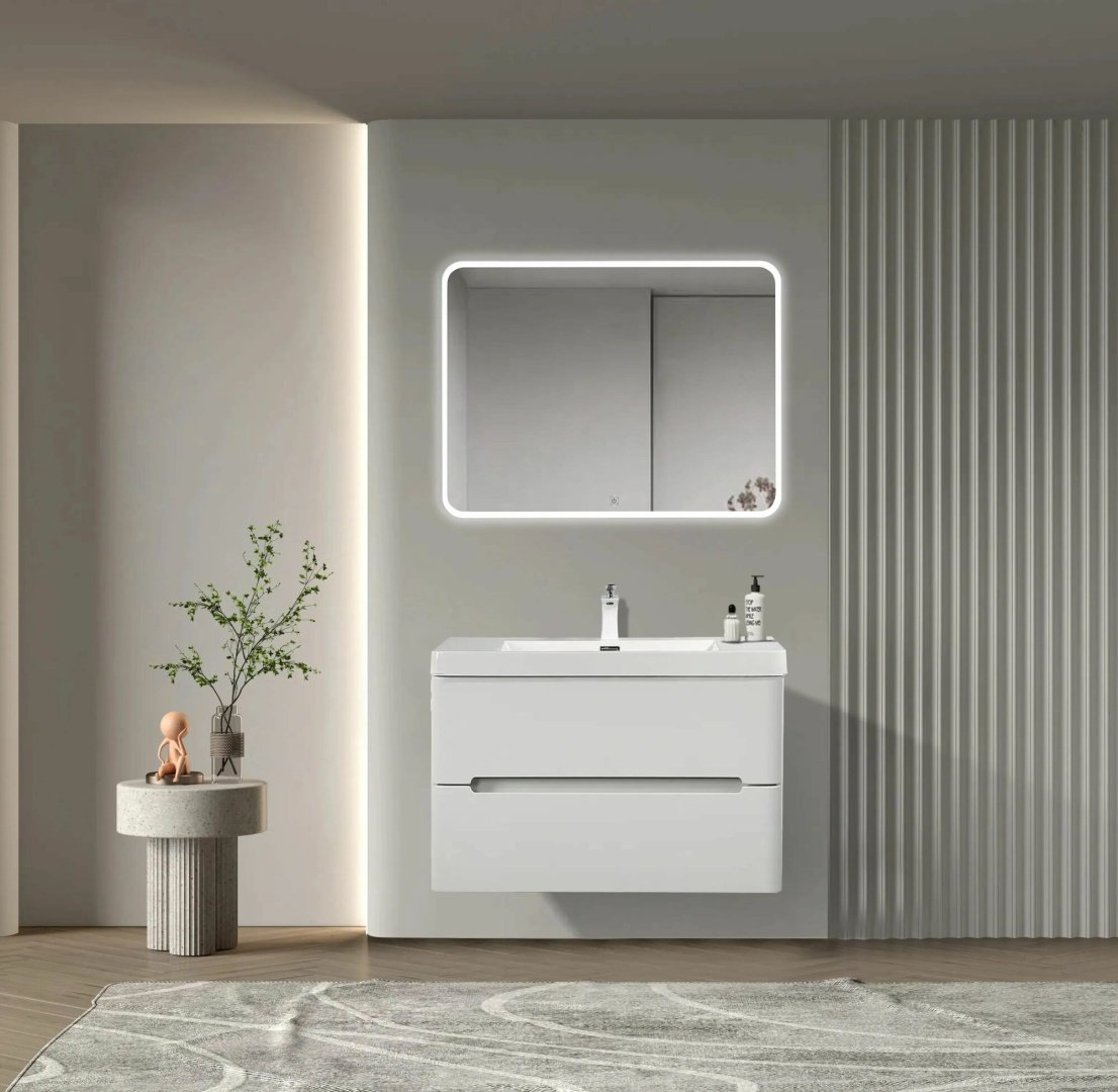 Тумба с раковиной River80 80x55x48см белый купить,NaN