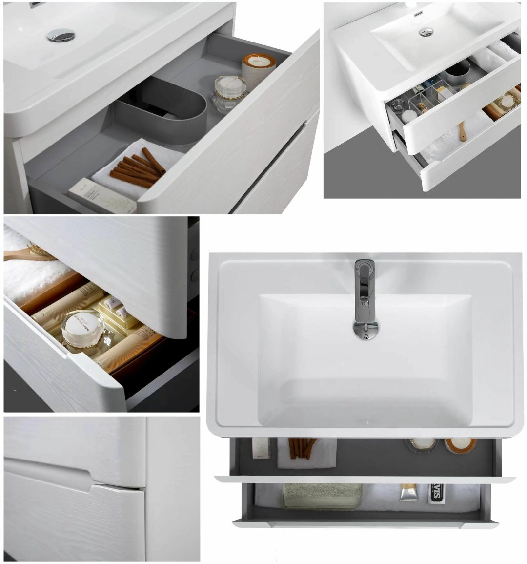 Тумба с раковиной River80 80x55x48см белый купить,NaN