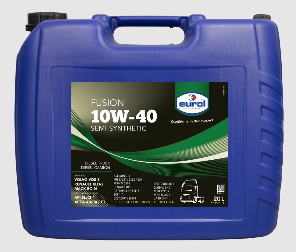 Моторное масло Полусинтетическое EUROL 10W40 10W-40 20 л