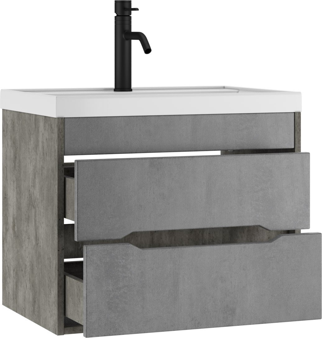 Тумба с раковиной KABINKA.KZ "Bazis 70" Loft В2 , 69x51x44.5 см, серый купить,NaN