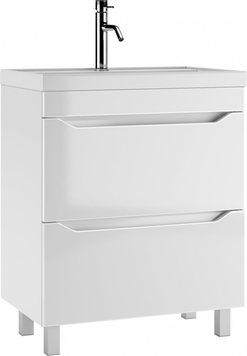 Тумба с раковиной KABINKA.KZ &#34;Bazis 70&#34; Ева, 69x71.6x44.5 см, белый