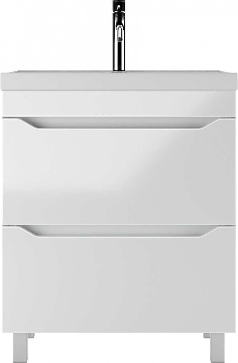 Тумба с раковиной KABINKA.KZ &#34;Bazis 70&#34; Ева, 69x71.6x44.5 см, белый