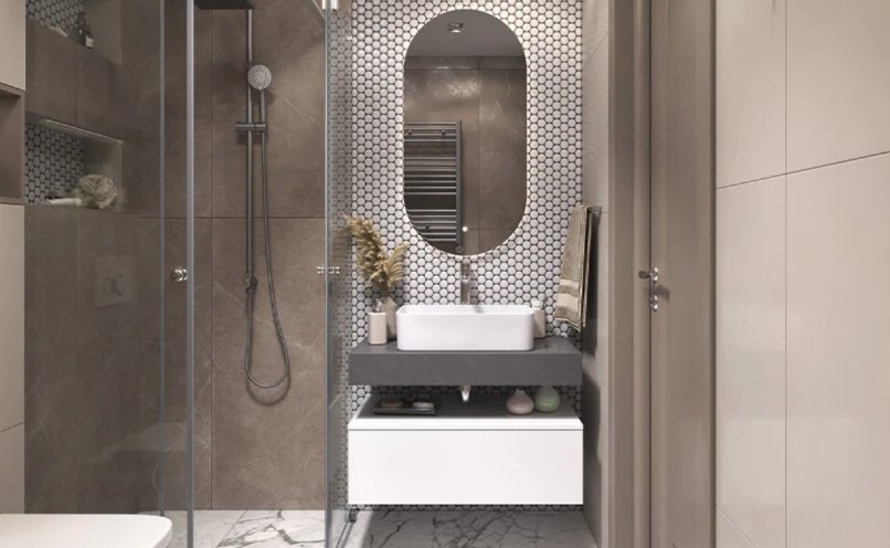 Тумба без раковины KABINKA.KZ UNIT 800-0-1, 80x27x48 см, белый