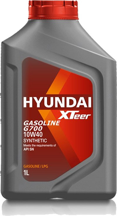 Моторное масло Синтетическое Hyundai XTeer Gasoline G700 10W-40 1 л купить,NaN
