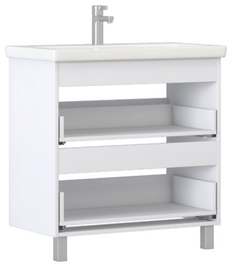 Тумба с раковиной KABINKA.KZ Корпус 80, 80x80x44.9 см, белый купить,NaN