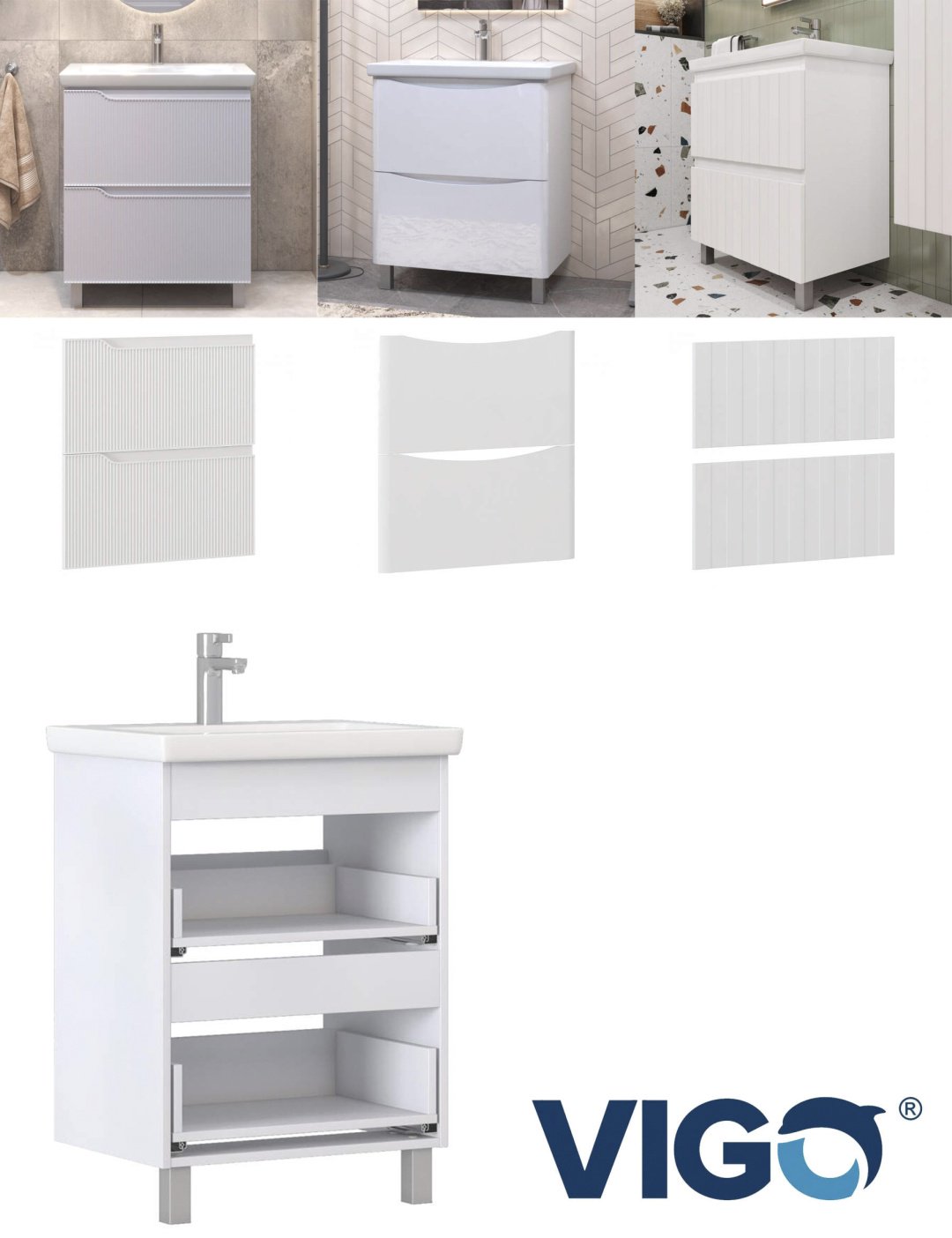 Тумба с раковиной KABINKA.KZ Корпус 80, 80x80x44.9 см, белый купить,NaN