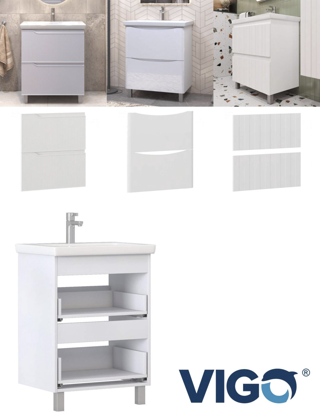 Тумба с раковиной KABINKA.KZ Корпус 80, 80x80x44.9 см, белый купить,NaN