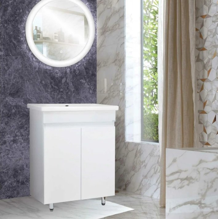 Тумба с раковиной KABINKA.KZ Евгения, 56.5x80x42.4 см, белый