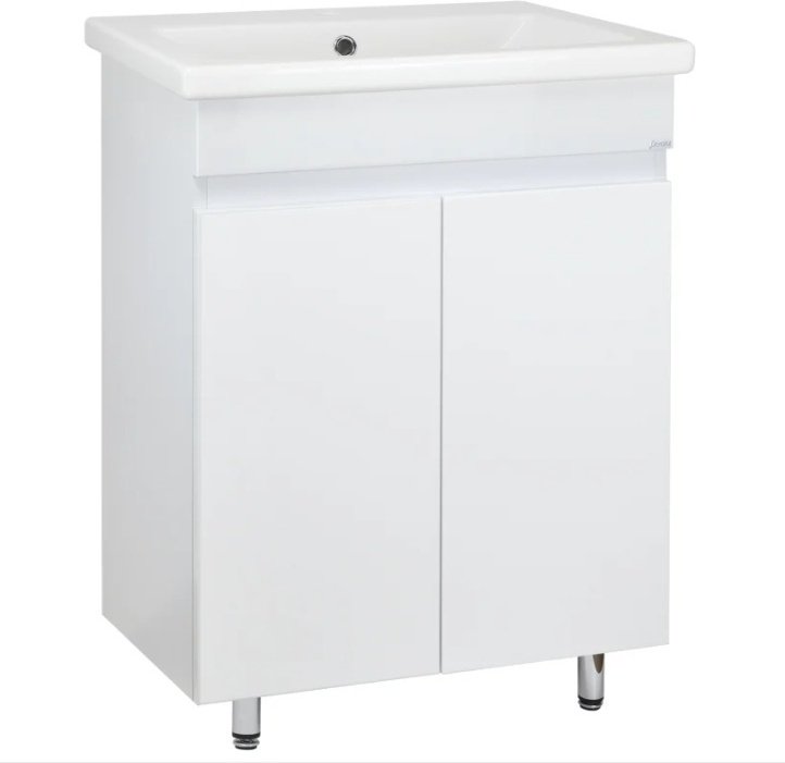 Тумба с раковиной KABINKA.KZ Евгения, 56.5x80x42.4 см, белый