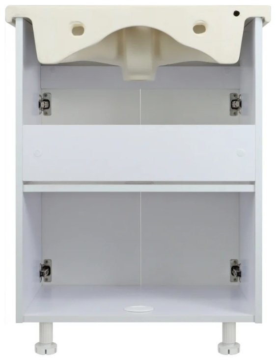 Тумба с раковиной KABINKA.KZ Евгения, 56.5x80x42.4 см, белый